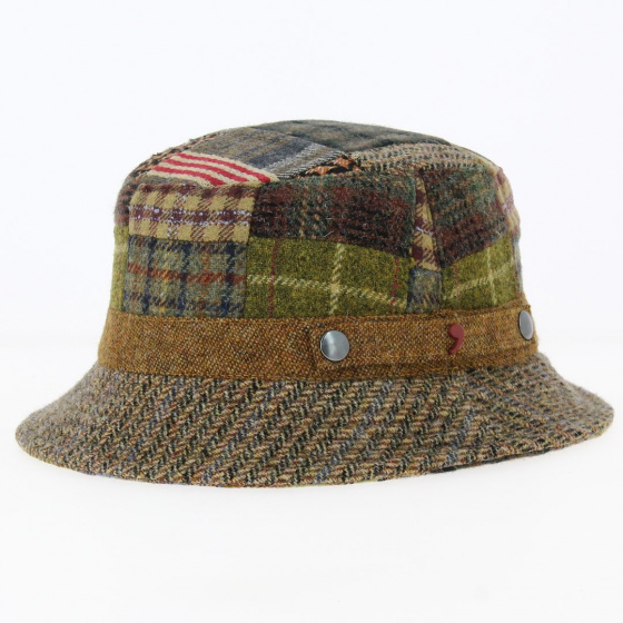 Banbridge Patchwork Wool Bucket Hat - Traclet