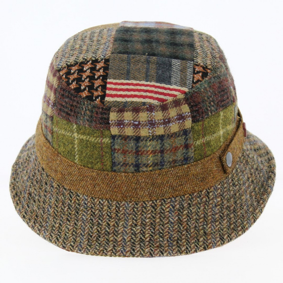 Banbridge Patchwork Wool Bucket Hat - Traclet