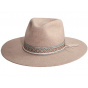 Maldives Moon Beige Felt Fedora Hat - Head'n Home