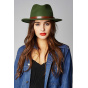 Royal Blue Wool Felt Fedora Hat - Brixton