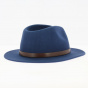 Chapeau Fedora Messer Feutre Laine Bleu Roi - Brixton