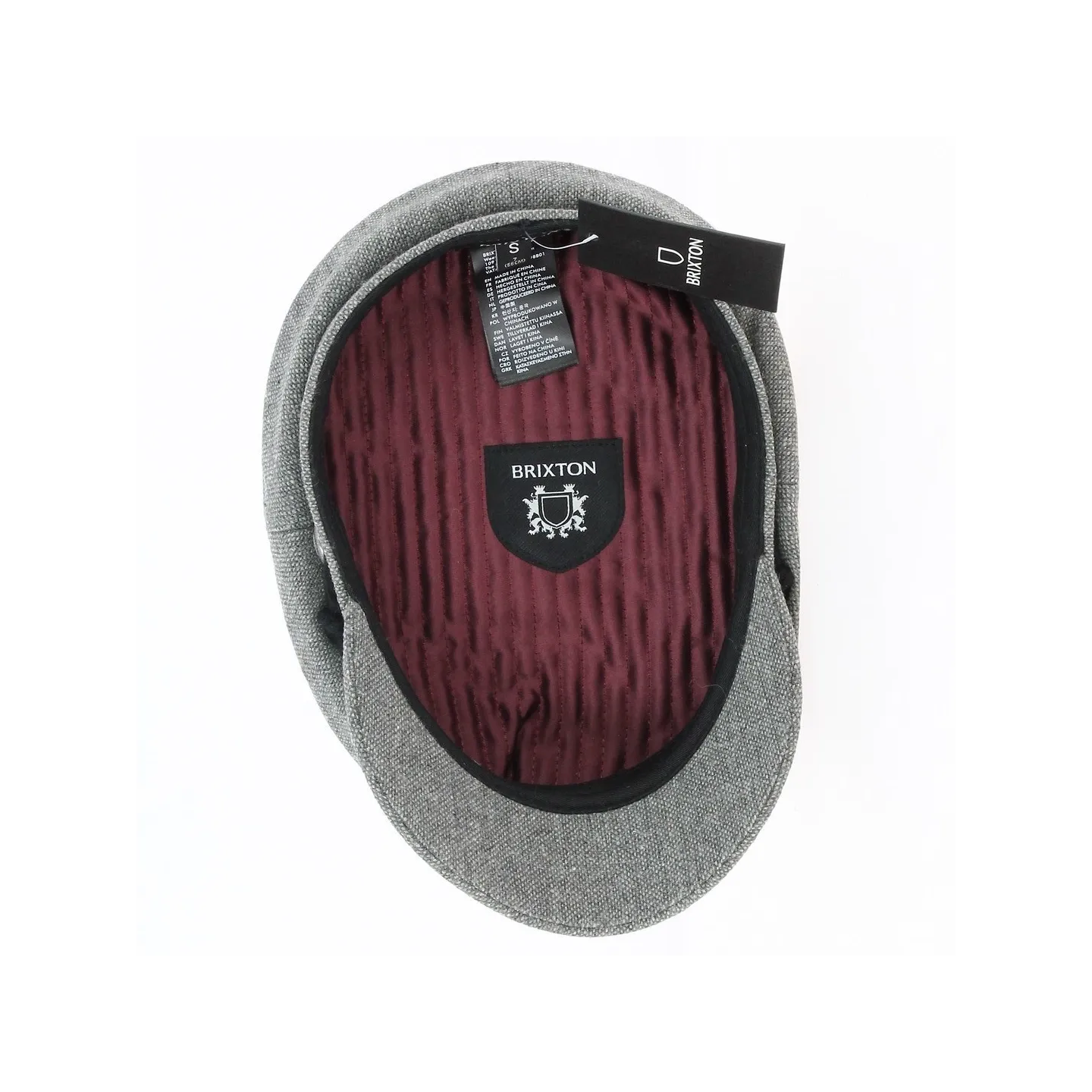 Casquette Marin Fiddler Grise - Brixton Reference : 17295 | Chapellerie Traclet