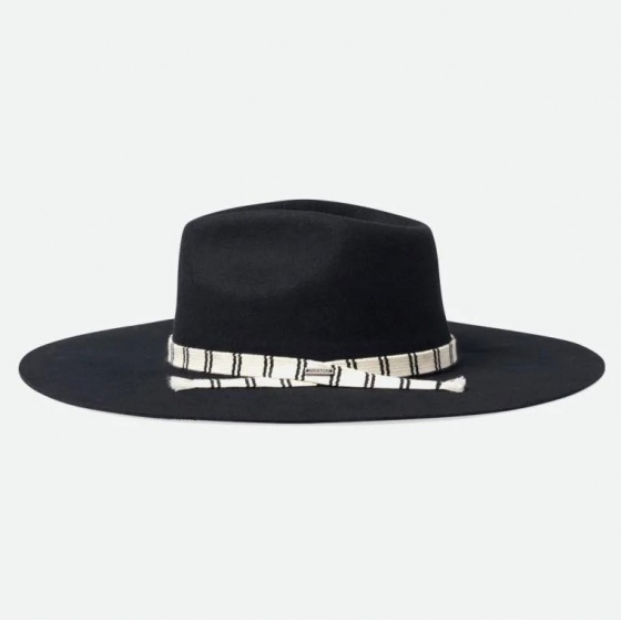 Chapeau Fedora Leigh Feutre Laine Noir - Brixton