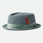 Porkpie Stout Hat Almond Green - Brixton