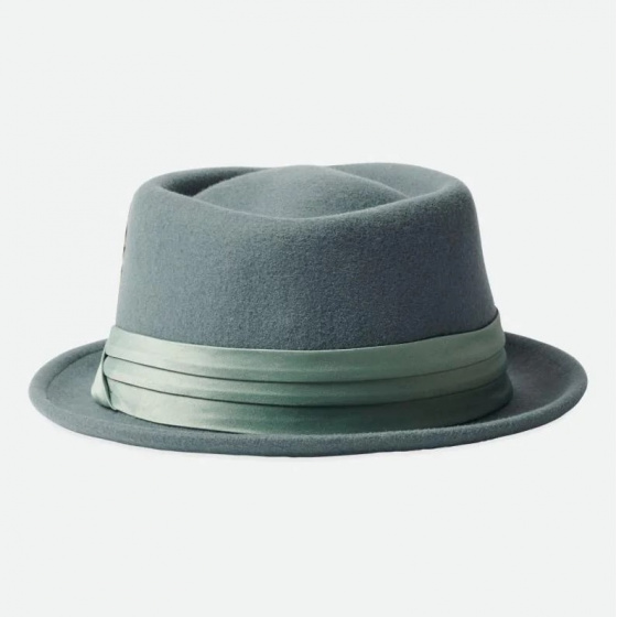 Almond Green Stout Porkpie Hat - Brixton