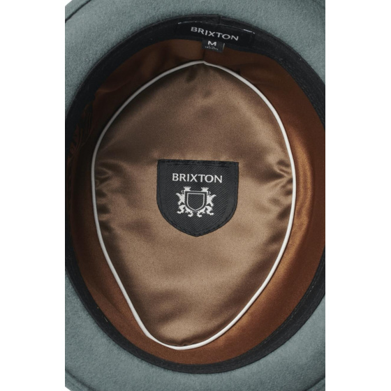 Chapeau Porkpie Stout Vert Amande - Brixton