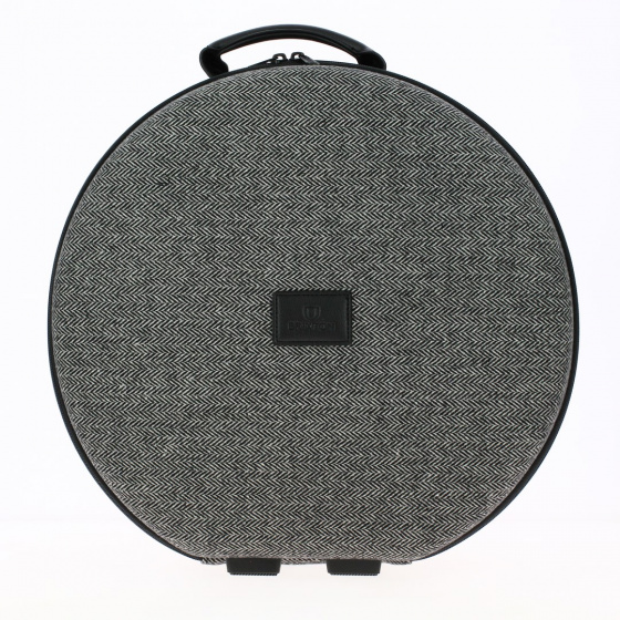 Grey and black hatbox - Brixton