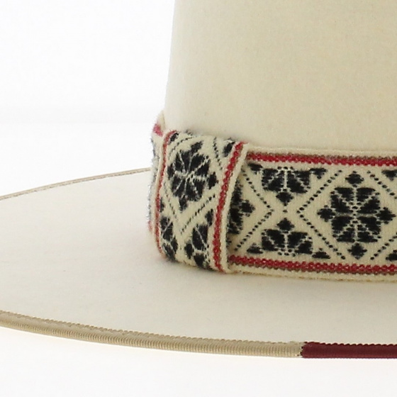 Chapeau Fedora Fazenda Feutre blanc - Head'n Home