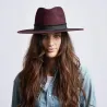 Chapeau Fedora Plum Feutre Bordeaux - Head'n Home