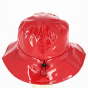 Chapeau de pluie Lucy vernis rouge - Traclet