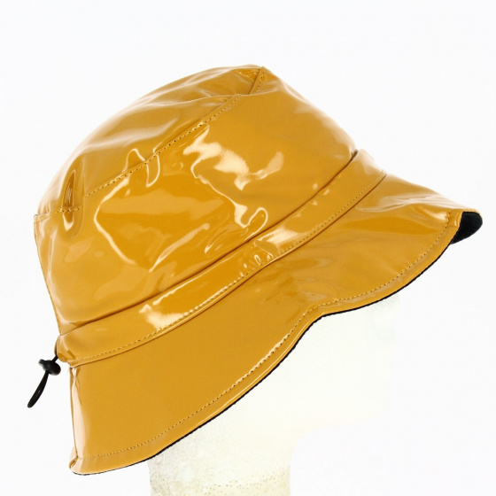 Chapeau de pluie Lucy vernis moutarde - Traclet Chapeau de pluie Lucy vernis moutarde - Traclet