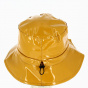Lucy mustard varnish rain hat - Traclet