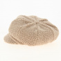 Gavroche sheepskin-effect cap in powder pink - Traclet