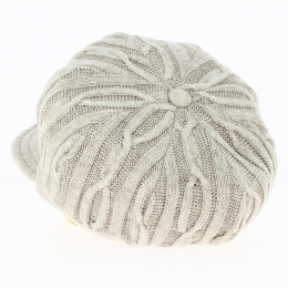 Casquette Gavroche Helsinki Tricot Beige - Traclet