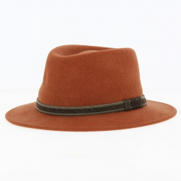 Jordi Traveller Hat Felt Wool Brick - Traclet