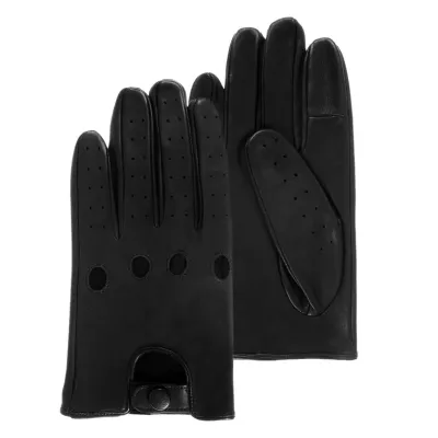 Gants de Conduite Cuir d'Agneau Noir - Isotoner