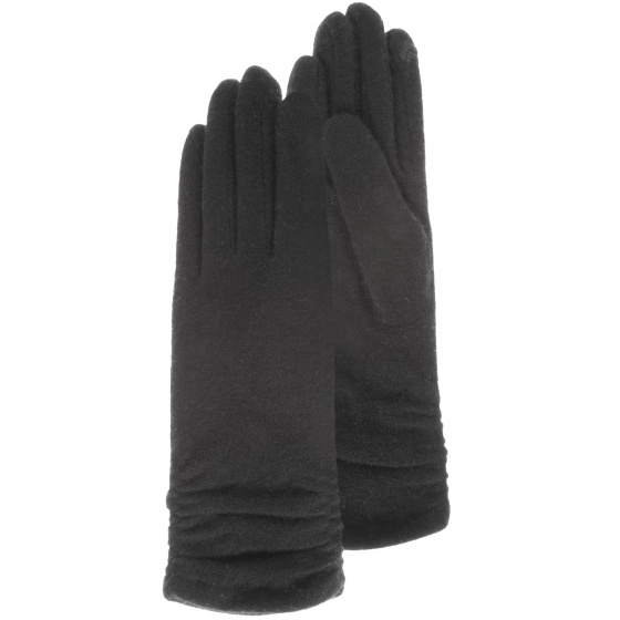 Gants Long Femme Tactiles Laine noir - Isotoner