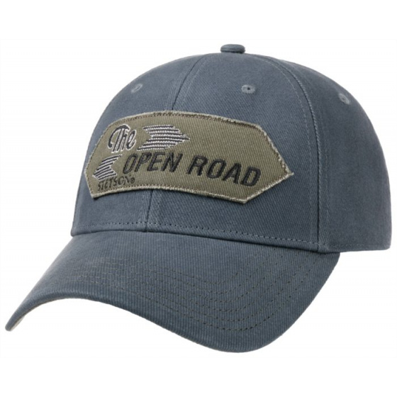 Baseball Cap The Open Road Cotton Blue - Stetson