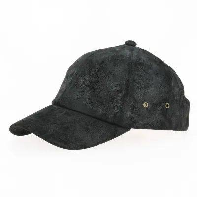 Casquette Baseball Prato Cuir Noir - Traclet