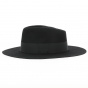 Chapeau Fedora Grand Bord "The Mirage" Noir - Traclet