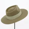 Chapeau Fedora Grand Bord "The Mirage" Taupe - Traclet