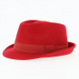 Trilby Romans Hat Felt Wool Red - Traclet