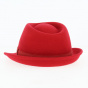 Trilby Romans Hat Felt Wool Red - Traclet