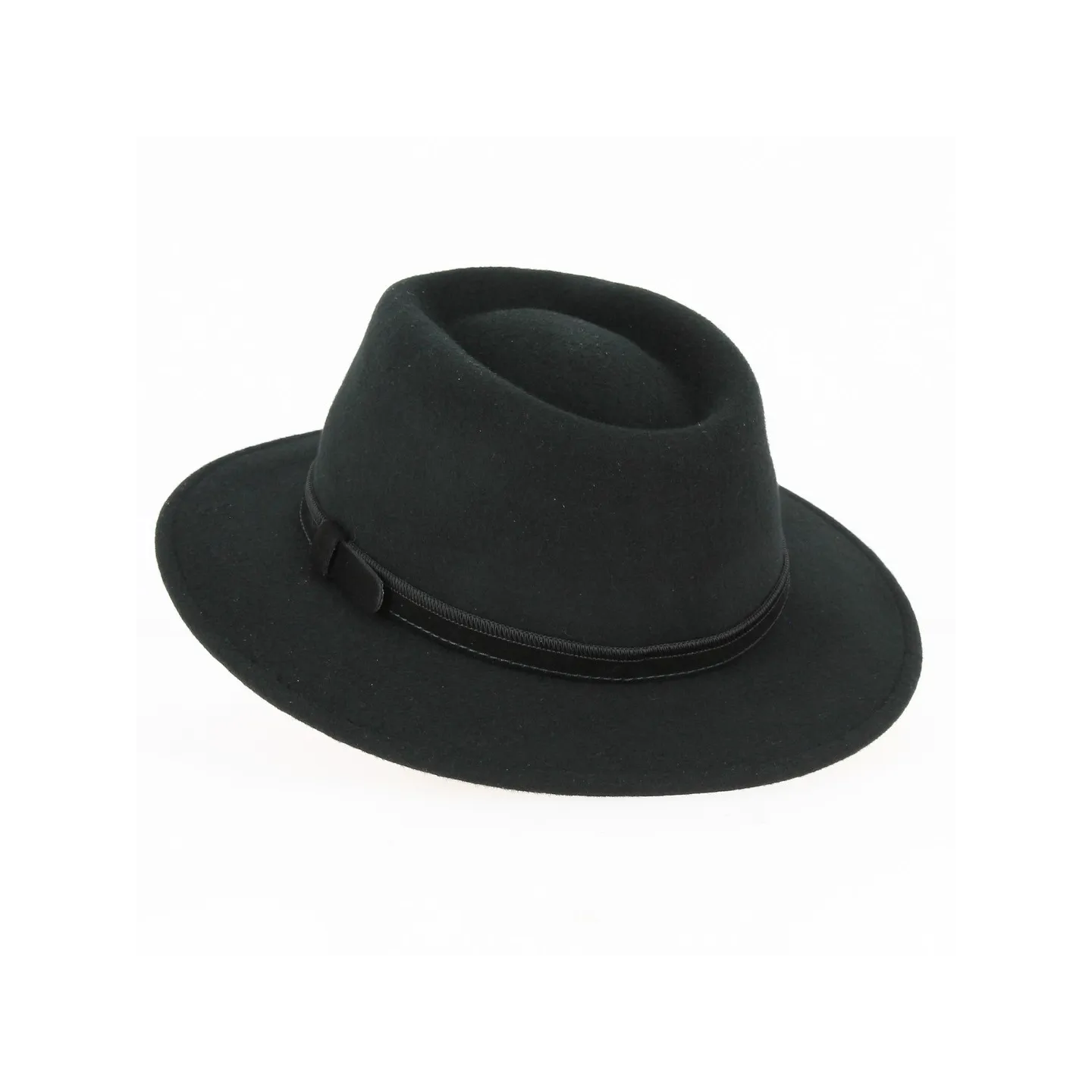 Traveller Hat Dijon Wool Felt Black - Traclet