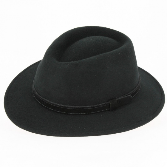Traveller Hat Dijon Wool Felt Black - Traclet