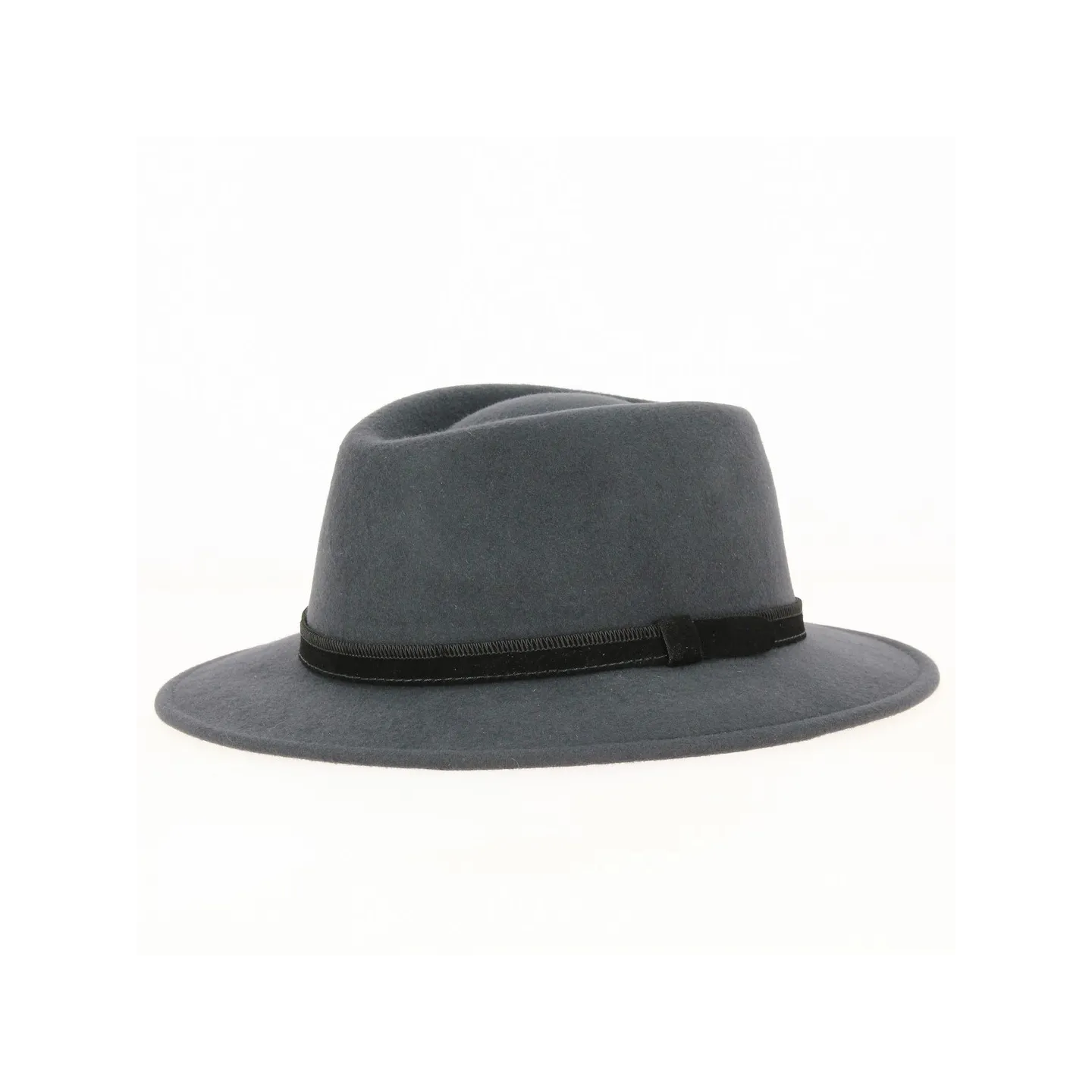 Traveller Hat Grey Dijon Wool Felt - Traclet