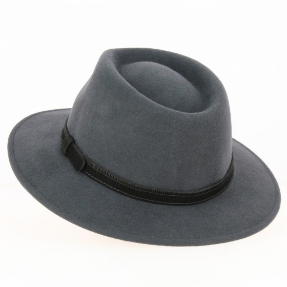 Gray Dijon Wool Felt Traveller Hat - Traclet