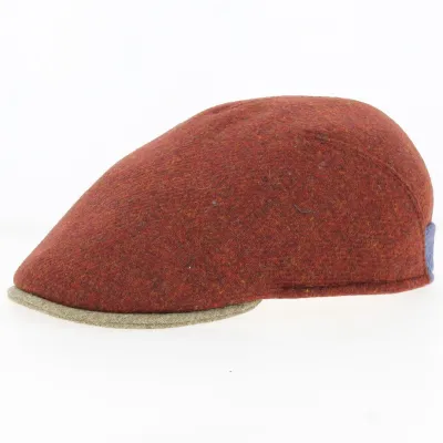 Casquette Plate Milano Laine Rouille - Traclet