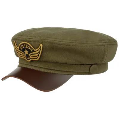 Peabody Olive Driver Cap - Stetson