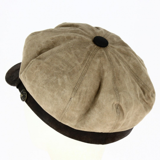 Casquette Gavroche Marlon Coton Taupe - Aussie Apparel Casquette Gavroche Marlon Coton Taupe - Aussie Apparel