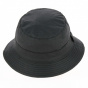 Black Oiled Cotton Bucket Hat - Traclet