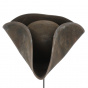 Large Aged Effect Brown Tricorn - Traclet