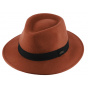 Fedora Verona Hat Felt Wool Rust - Traclet