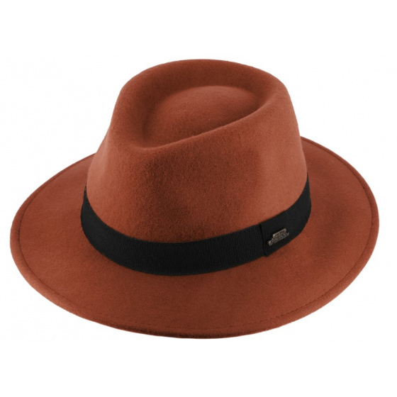Fedora Verona Hat Felt Wool Rust - Traclet