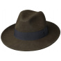 Fedora Barto Hat Olive Wool Felt - Traclet