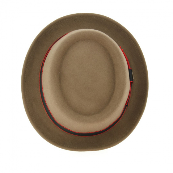 Chapeau Porkpie Laine & Cachemire Taupe- Stetson