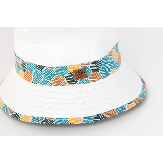 Bob Amaury Blanc & Turquoise Anti-UV- Soway Bob Amaury Blanc & Turquoise Anti-UV- Soway