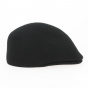 Cambered Cap Felt Wool Black - Traclet