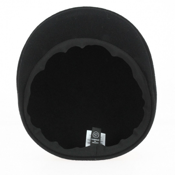 Casquette Bombée Feutre Laine Noir - Traclet