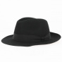 Fedora Pistoia Black Wool Felt Hat - Traclet