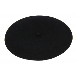 Small Pure Wool Waterproof Black Basque Beret - Élosegui