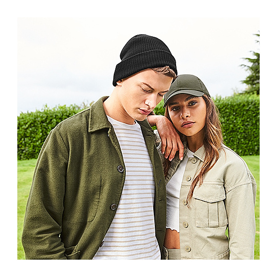 Black Organic Cotton Beanie - Traclet