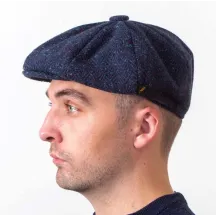 Casquette Gatsby Barco Laine Chevron Marine - Hatman