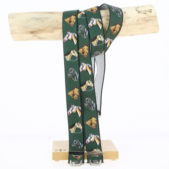 Green horse suspenders - Traclet