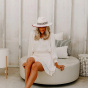 Fedora Fazenda hat White felt - Head'n Home
