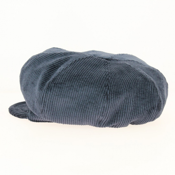 Navy corduroy gavroche cap - Traclet